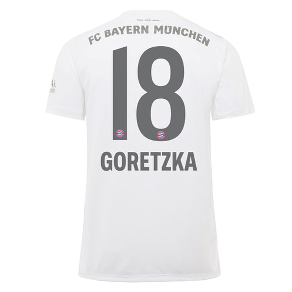 Camiseta Bayern Munich NO.18 Goretzka 2ª 2019/20 Blanco
